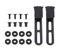 Create idea 2pcs Fixed Blade Clip with Screws Washers Compatible with Kydex Ulticlip 85x15mm Black