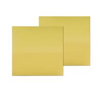 Create idea 2Pcs H62 Solid Brass Sheet Plate 152mm x 152mm Thickness 1mm No Scratches Film Attached Brass Plates for Making Machinery Parts Gold