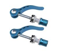 Create idea 2Pcs M6 × 65mm Bike Quick Release Seatpost Clamp Bicycle Seat Bolt Tube Lengthen Lock Nut Saddle for Road Bike Mountain Bike, Blue