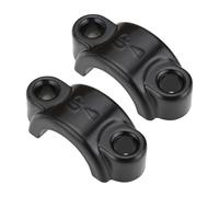 Create idea 2pcs M6 Brake Lever Clamp Aluminum Clutch Master Cylinder Clamp Bracket Cover Fixing Seat Suitable for 22mm Dirt Bike Electric Bike Handlebars Black