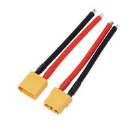Create idea 2Pcs RC XT90 Male Female Connector 10AWG 100mm for Batteries Controllers