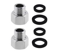Create idea 2PCS Reducer Double Nipple 3/4 Inch Internal Thread to 1/2 Inch External Thread Tap Adapter Pipe Fitting Connector with Sealing Rings Stainless Steel