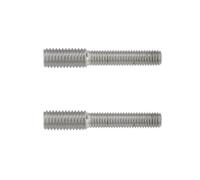 Create idea 2Pcs Threaded Adaptor Double End Threaded Stud Bolt M8x35 to M10x20 304 Stainless Steel Thread Adapter for Sisal Posts and Scratching Posts 55mm