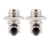 Create idea 2Pcs UHF Female SO239 Right Angle RF Connector with Nut Solder Type 50 Ohm Adapter for LMR400 RG8 RG213 RG214 Coax Cables