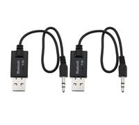 Create idea 2Pcs USB Bluetooth to AUX Cable Receiver 3.5mm in-Line Bluetooth Audio Adapter Compatible with Mini Cooper Gen 2 3 R56 R55 F56 F55 R60