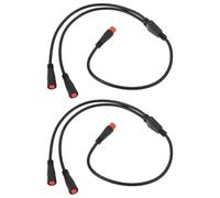 Create idea 2x 2Pin Extension Wire Plug for Modifying Electric Scooter Light 1 Male to 2 Female Y-splitter