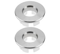 Create idea 2x Sink Overflow Covers For Overflow Holes 22-24mm Stainless Steel Kitchens Bathrooms