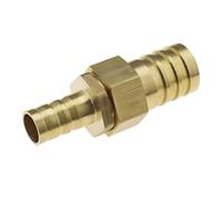 Create idea 3/4 to 1/2 Barb Hose Fitting Replacement Straight Brass Barb Fitting Reducer Reducing Straight Double-Ended Couplings Accessories for Air Water Fuel Oil
