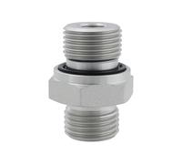 Create idea 3/8" BSPP to DIN L10 M16x1.5 Straight Steel Adapter Replacement Part 5002L-10-06 Compatible with Mini Excavator Compatible with AGT