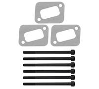 Create idea 3 Set Muffler Gaskets with Muffler Bolts Compatible with Husqvarna Chainsaw Models 340/345/ 346XP/ 350/351 Silencer Chainsaw Sleeve
