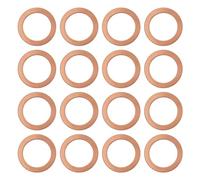 Create idea 30PCS Car Oil Drain Plug Gaskets Copper Crush Washers Oil Sump Plug Washer Flat Washers Plate Rings 20mm OD 14mm ID 1.5mm Thickness