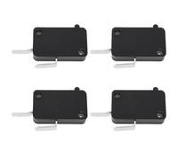 Create idea 4 Pcs Micro Switch 90551215 Compatible with Black & Decker Lawn Mowers 16A 125/250VAC NO 2-Pin Silver Contact
