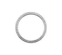 Create idea 46mm Watch Bezel Ring Compatible with Galaxy Watch 4 Anti Scratch Protection Case Bezel Loop Adhesive Cover Diamond Decorative Watch Accessory Silver
