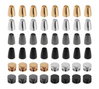 Create idea 48Pcs Locking Caps Cord Ends Set Alloy End Piece Cord Closure Cord Stopper Cord Locking Plugs Fixing for Sweatpants Hoodies Bags Jackets
