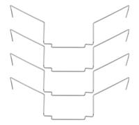 Create idea 4pcs 12cm Stainless Steel CPU Heatsink Fan Wire Buckle Thickness Approx. 1" CPU Fan Compatible with Xuanbing 400 Donghai X4/X5