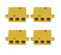 Create idea 4Pcs 3 Pole High Current Electric Bicycle Motor Cable Connector Block Electrical Motor Controller Wire Connection Box for E-Bike Wire Connect Phase Wires