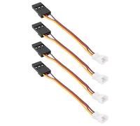 Create idea 4pcs 3pin Molex 1.25mm Male to JR Female Servo Cable 75mm