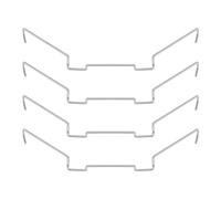 Create idea 4pcs 9cm CPU Heatsink Fan Wire Buckle Stainless Steel Computer CPU Cooling Fan Clips Upper Hook Type Fixing Clip for Hollow Shaft Fans Compatible with Jonsbo CR1400 CR1200