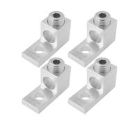 Create idea 4Pcs Aluminum Mechanical Lugs 1/4 Dual Rated Aluminum Mechanical One Hole Lugs 2/0-14AWG M12 for Building Electrical Appliances 37x16x7mm