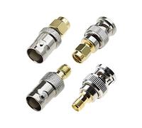 Create idea 4pcs BNC to SMA Radio Antenna RF Coaxial Adapters Connectors Male/Female to Male/Female Converter For CB Radio Handheld Amateur Radio
