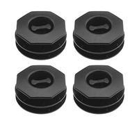 Create idea 4Pcs Dual Layer Car Mat Retainer Carpet Anti-Slip Buckle Twist Plastic Clip Fixing Mounting (Black)