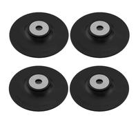 Create idea 4Pcs M14 125mm Sanding Disc Backing Pad Rubber Steel Paper Grinding Disc Tray Angle Grinder Special Grinding Ddisc Black
