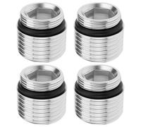 Create idea 4Pcs M18x1.0mm to 1/2 Faucet Adapter Thread Connector for Most Kitchen Faucets