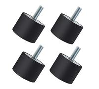 Create idea 4Pcs M8 40x30mm Absorber Anti Vibration Isolator Rubber Bobbin Mounts Male Female Silent Block Damper for Air Compressors Enginers Water Pumps