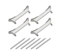 Create idea 4PCS Watch Strap Connector Adapter Compatible with Samsung Galaxy Watch Ultra 47mm for 22mm Quick Release Strap Bands with Spring Rod Silver