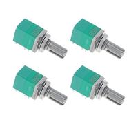 Create idea 4x 8-Pin Linear Single-Turn Potentiometer with Switch Dual Carbon Film B50K 6mm RV097NS for Audio Equipment Amplifier