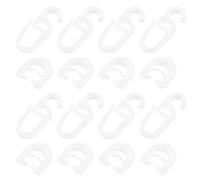 Create idea 50 Pairs White Plastic Curtain Sliders Compatible with Scania Truck R-s Series Curtains Household Sliding Curtain Hanging Ring Door Curtains