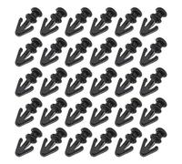 Create idea 50Pcs Door Seal Clips Door Gasket Sill Sealing Trim Moulding Fasteners Black Plastic for Lower Rubber Weatherstrip 1042065