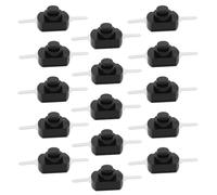 Create idea 50x 1208YD Self-Lock Micro Push Button Switch 12 x 8 mm Miniature Switch DC 30V/1A 2-Pin Black