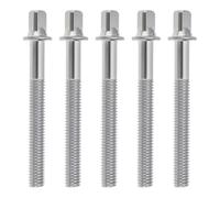 Create idea 5pcs M6 x 50mm Drum Tension Rods Rim Tension Rod Bass Drum Replacement Tension Screws Compatible with Yamaha Drums and More Silver