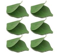 Create idea 6 Pads (300 Sheets) Green Leaf Sticky Notes Notepads Post Notes Self-Adhesive Anti-Forgetting Reminder Notes Memo Pads for Office School Home Use 9.5x6.2cm
