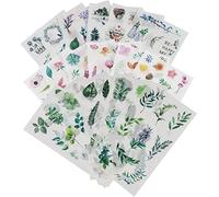 Create idea 6 Sets Green Plants Flowers Stickers Washi Paper Decorative Decals for Scrapbooking Calendars Photo Album Kids DIY Arts Crafts