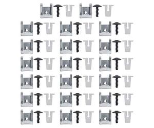 Create idea 60 Pcs Screw Fixing Clips Set N90775001 Include Expanding Lock Nut Grommets Torx Screws U Nut Speed Clips For Wheel Arches Bumpers Panels