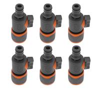Create idea 6Pcs Garden Hose Quick Connector Shut-Off Valve End 16mm 94.7x44.2mm Applicable to 1/2 3/8 1/4 3/4 Inch Quick Connectors for Lawns Agriculture Villas