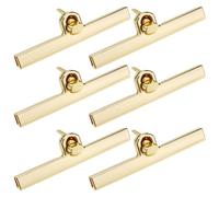 Create Idea 6Pcs Gold Twist Lock Bags Metal Clasps Purse Straight Clasp Twist Turn Lock Bag Closure Replacement Hardware Clip Buckle for Leather DIY Craft Making