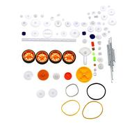 Create idea 78Pcs Toy Car Gear Axle Belt Plastic Package Model Accessories Set DIY RC Airplane Robot Project Assorted