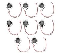 Create idea 8pcs 18mm 8 Ohm 0.5W Mini DIY Speaker Wire Length 80mm Round Shape Replacement Loudspeaker for Music Players Doorbells Alarms