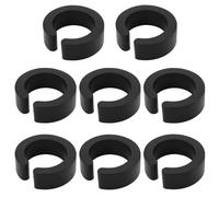 Create idea 8PCS 22.2mm Open Type Rubber Reducer Shim for 31.8mm Bicycle Handlebar Adapter or Mount Compatible with Bike Computer Mounts Bottle Holders