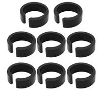 Create idea 8PCS 25.4mm Open Type Rubber Reducer Shim for 31.8mm Bicycle Handlebar Adapter or Mount Compatible with Bike Computer Mounts Bottle Holders