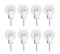 Create idea 8Pcs 50mm Pulley Rope Nylon Hanging Pulleys Clothesline Pulleys for Indoor Patios Balconies Rooftop Walls Installations 38x6mm