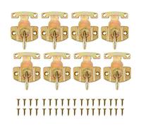Create idea 8PCS Dining Table Locks Table Leaf Locks Heavy Duty Dining Training Table Buckles Connectors Hardware Accessories with Screws for Dining Table Wooden Box