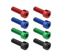 Create idea 8Pcs Water Bottle Cage Bolts Aluminium Alloy Bicycle Water Bottle Holder Screws Fit for Most Bicycle Multicoloured Water Bottle Cage Screws