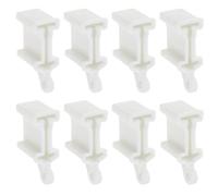 Create idea 8PCS White Curtain Rail End Stops Curtain Track Fittings End Caps for Bendable Curved Curtain Track Siding Ceiling Wall Mount Curtain Rail Ends Cap