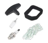 Create idea Air Filter Service Kit with Spark Plug Fuel Filter Pull Cord and Handle Compatible with Ryobi Strimmer Blower Models