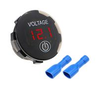 Create idea LED Digital Voltmeter Mini Waterproof Voltmeter LED Battery Capacity Monitor Gauge Meter 12V-24V Accessories for Motorcycles SUV Ships