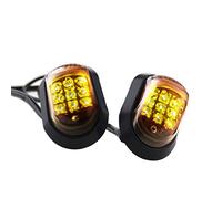 Create idea Pair Motorcycle Bike Turn Signals, Flush Mount LED Lamp Indicator Amber Waterproof motorbike light